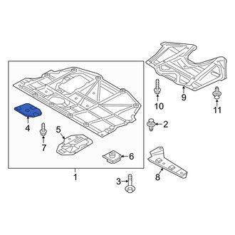 Mazda OE - Front Right Radiator Support Access Cover
