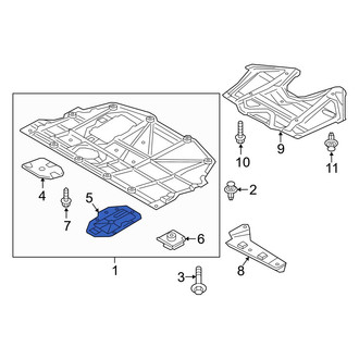 Mazda OE - Front Left Radiator Support Access Cover