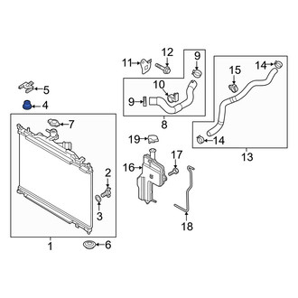 Mazda OE - Upper Radiator Insulator