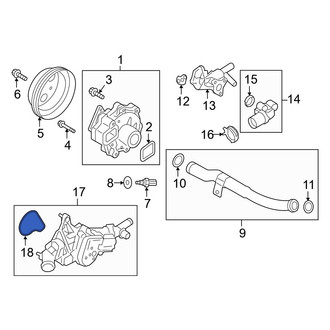 Mazda OE - Engine Coolant Thermostat Housing Gasket