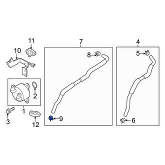Mazda OE - Lower Engine Coolant Bypass Pipe Clamp