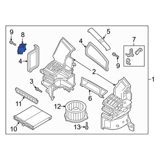 Mazda OE - HVAC Air Inlet Door Actuator