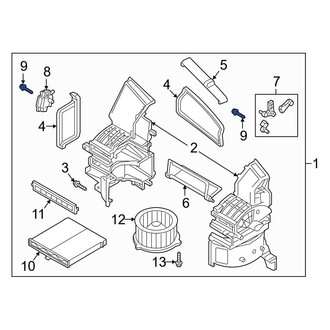 Mazda OE - HVAC Air Inlet Door Actuator Screw