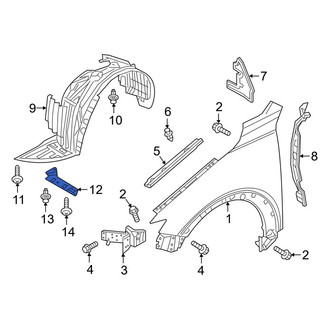 Mazda OE - Front Left Fender Liner Extension