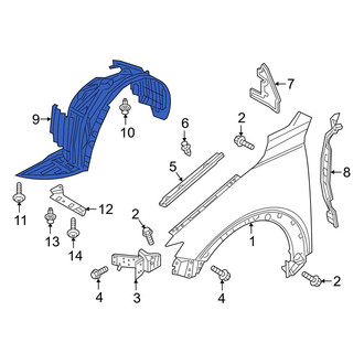 Mazda OE - Front Right Fender Splash Shield