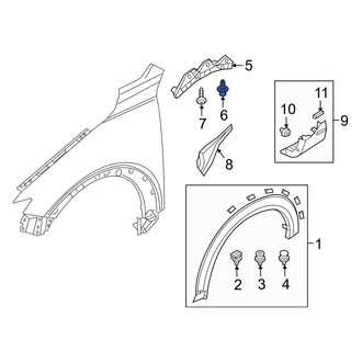 Mazda OE - Wheel Arch Molding Clip
