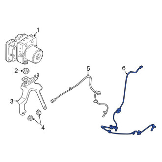 Mazda OE - Rear Right ABS Wheel Speed Sensor