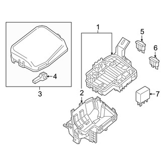 Mazda OE - Electrical Components (Engine Compartment, Fuse and Relay)
