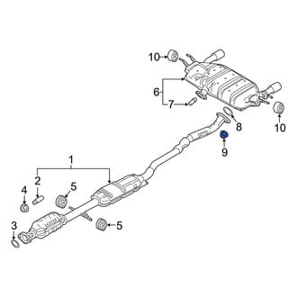 Mazda OE - Exhaust Pipe Nut