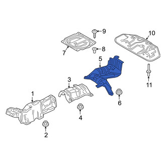Mazda OE - Center Rear Floor Pan Heat Shield