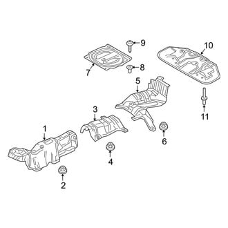 Mazda OE - Exhaust System - Heat Shields (FWD)