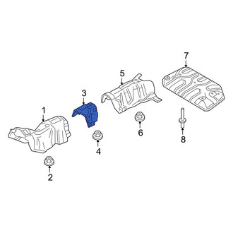 Mazda OE - Center Front Floor Pan Heat Shield