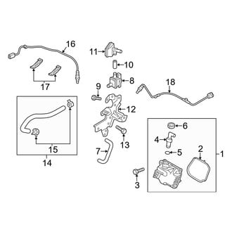 Mazda OE - Emission System - Emission Components (Engine Compartment)