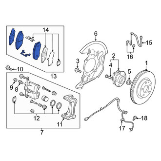 Mazda OE - Front Disc Brake Pad Set