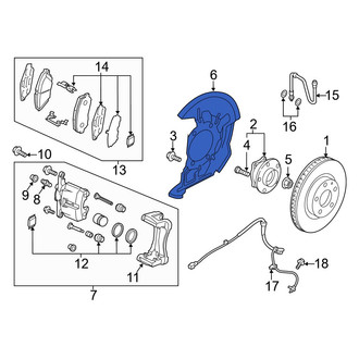 Mazda OE - Front Left Brake Dust Shield