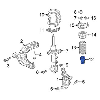 Mazda OE - Front Suspension Strut Bumper