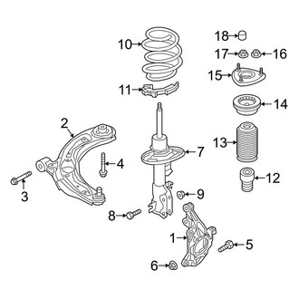 Mazda OE - Front Suspension - Suspension Components (Grand Touring / Sport / Touring)