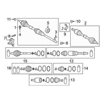 Mazda OE - Front Suspension - Drive Axles