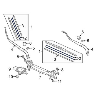 Mazda OE - Front Left Wiper Blade Refill