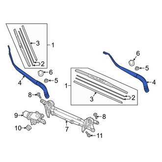 Mazda OE - Front Left Wiper Arm