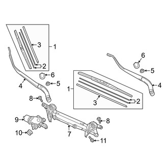 Mazda OE - Windshield - Wiper Components (Sport)