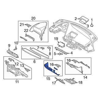 Mazda OE - Left Instrument Panel Trim Panel