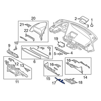 Mazda OE - Left Instrument Panel Knee Bolster