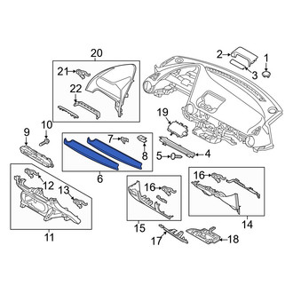 Mazda OE - Center Instrument Panel Trim Panel