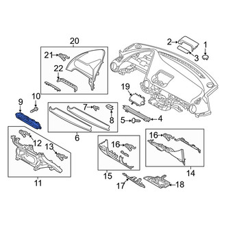 Mazda OE - Upper Instrument Panel Trim Panel