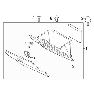 Mazda OE - Instrument Panel - Glove Box
