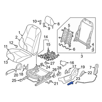 Mazda OE - Front Left Seat Back Recliner Adjustment Handle