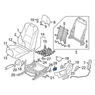 Mazda OE - Seat Track Cover