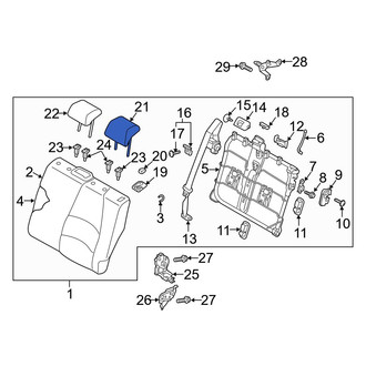 Mazda OE - Rear Center Headrest