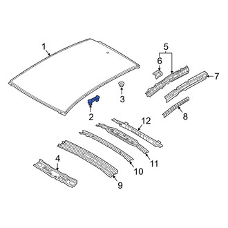 Mazda OE - Roof Bow Bracket