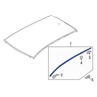 Mazda OE - Left Roof Molding