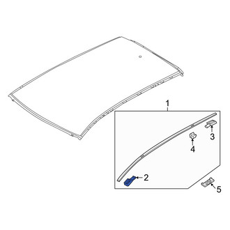 Mazda OE - Front Left Roof Molding Cap