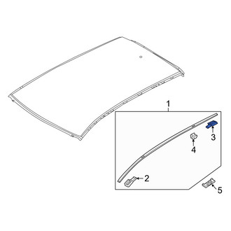 Mazda OE - Rear Right Roof Molding Cap