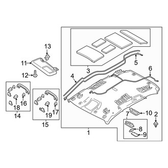 Mazda OE - Roof - Interior Trim (W/O Sunroof)