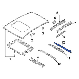 Mazda OE - Rear Roof Header Panel