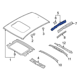 Mazda OE - Right Roof Side Rail