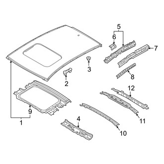 Mazda OE - Roof & Components (With Sunroof)
