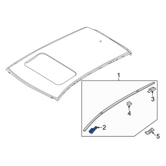 Mazda OE - Front Left Roof Molding Cap