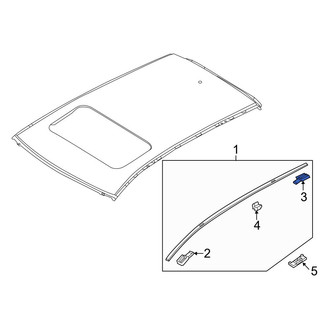 Mazda OE - Rear Left Roof Molding Cap