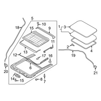 Mazda OE - Sunroof Frame