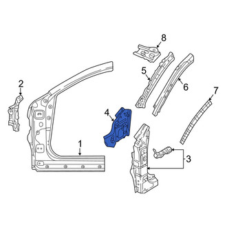 Mazda OE - Left Lower Inner Body A-Pillar