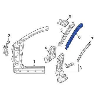 Mazda OE - Left Upper Inner Body A-Pillar Reinforcement