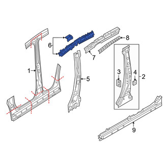 Mazda OE - Left Roof Side Rail