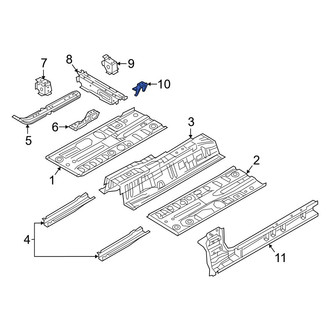 Mazda OE - Rear Left Inner Seat Frame Mounting Base