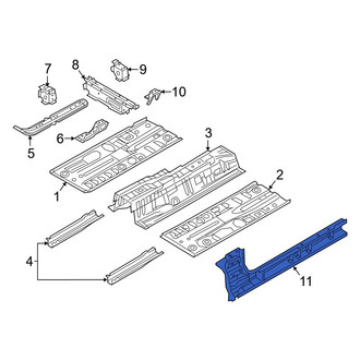 Mazda OE - Left Inner Floor Sill