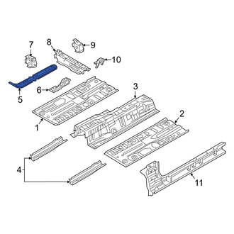 Mazda OE - Left Floor Side Rail Reinforcement